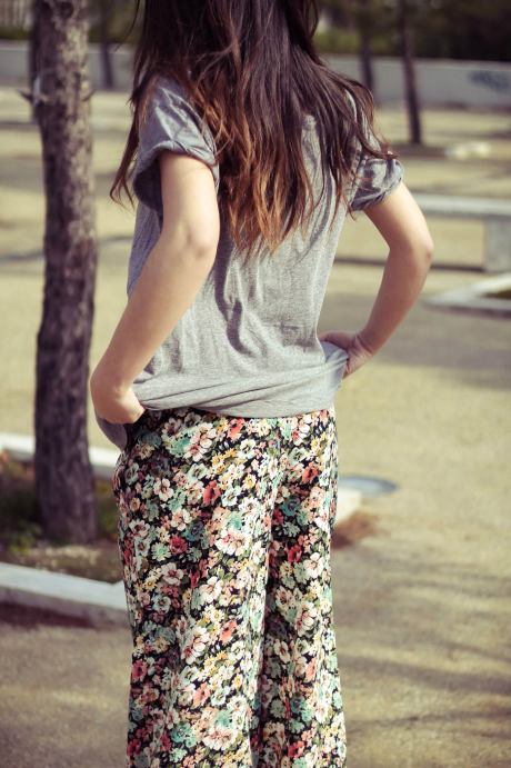 "The Empress" floral trousers.